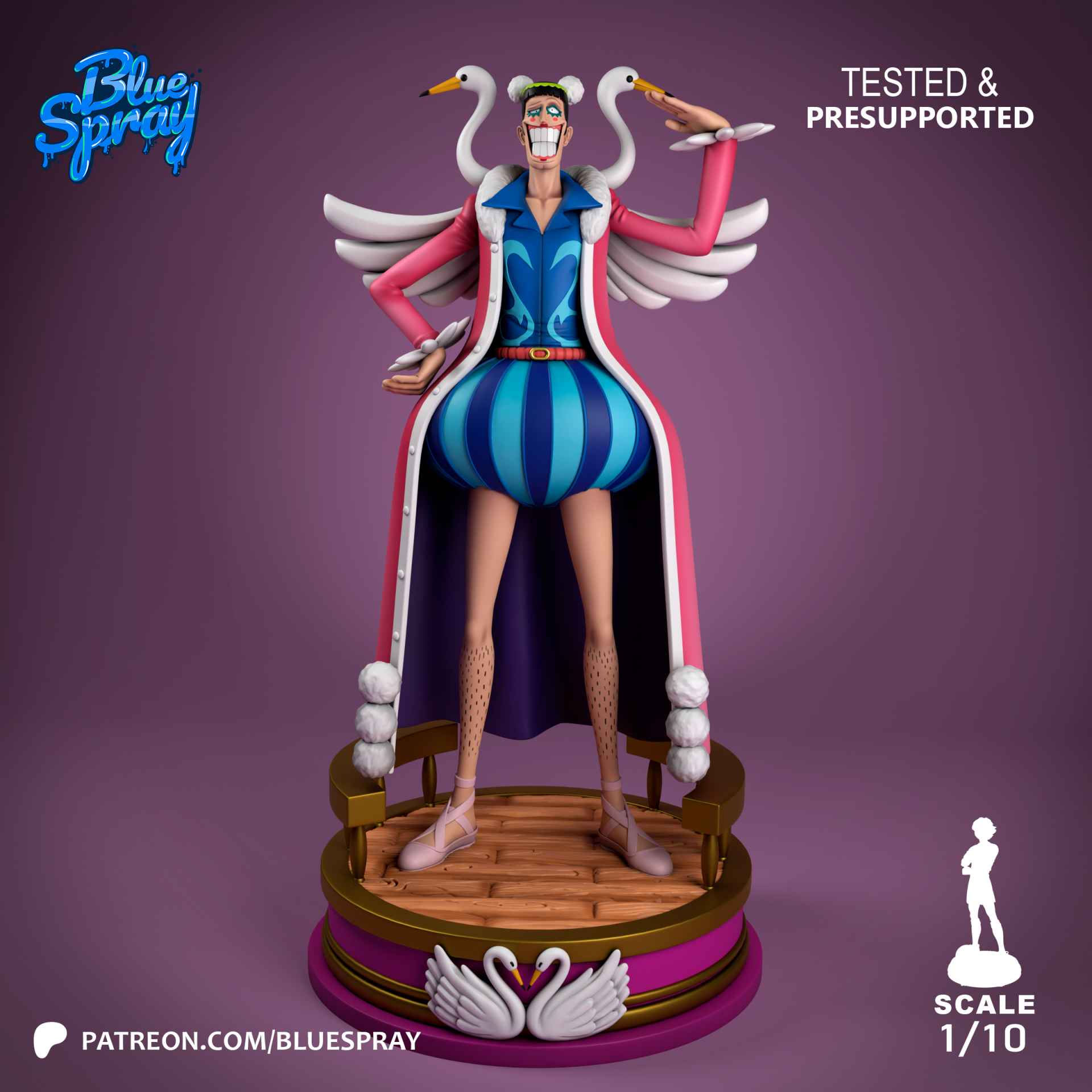 Figurine 3D Résine – "Benthan" (inspirée de One Piece)