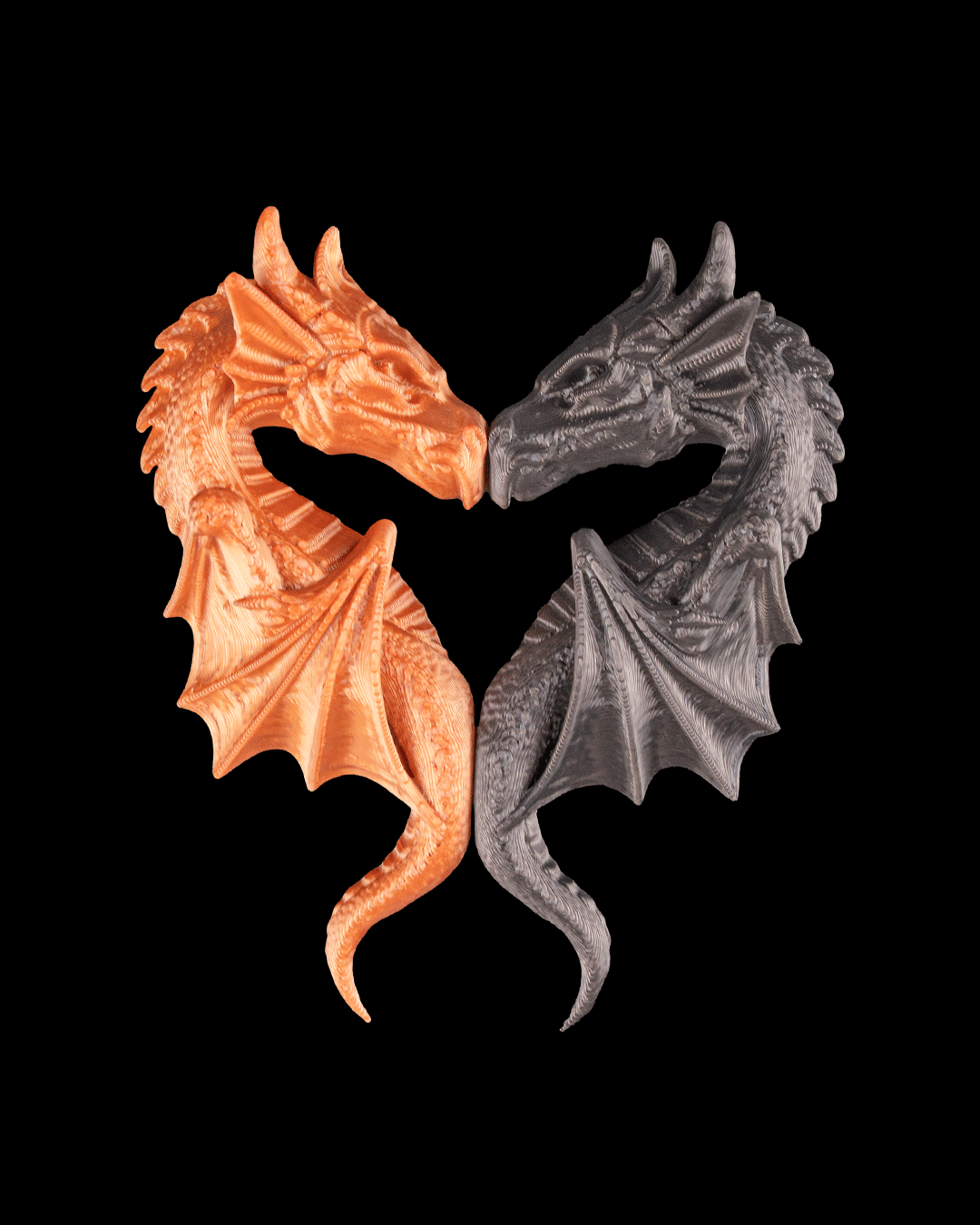 Duo Dragons Aimantés – Colliers dragons assortis avec aimants