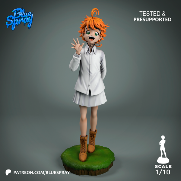 Figurine 3D Résine - "Emma" (inspirée de The Promised Neverland)