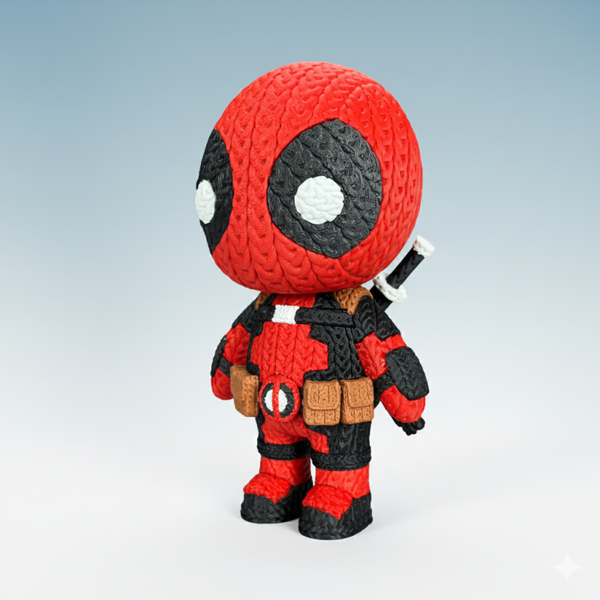 Figurine 3D PLA – "Loonpool" – Effet Crochet