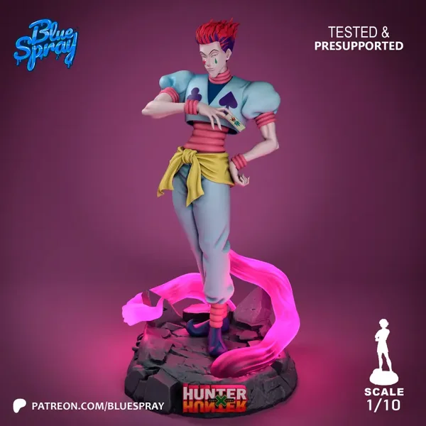 Figurine 3D Résine – "Hisoka Sculpture" (inspirée de Hunter X Hunter)