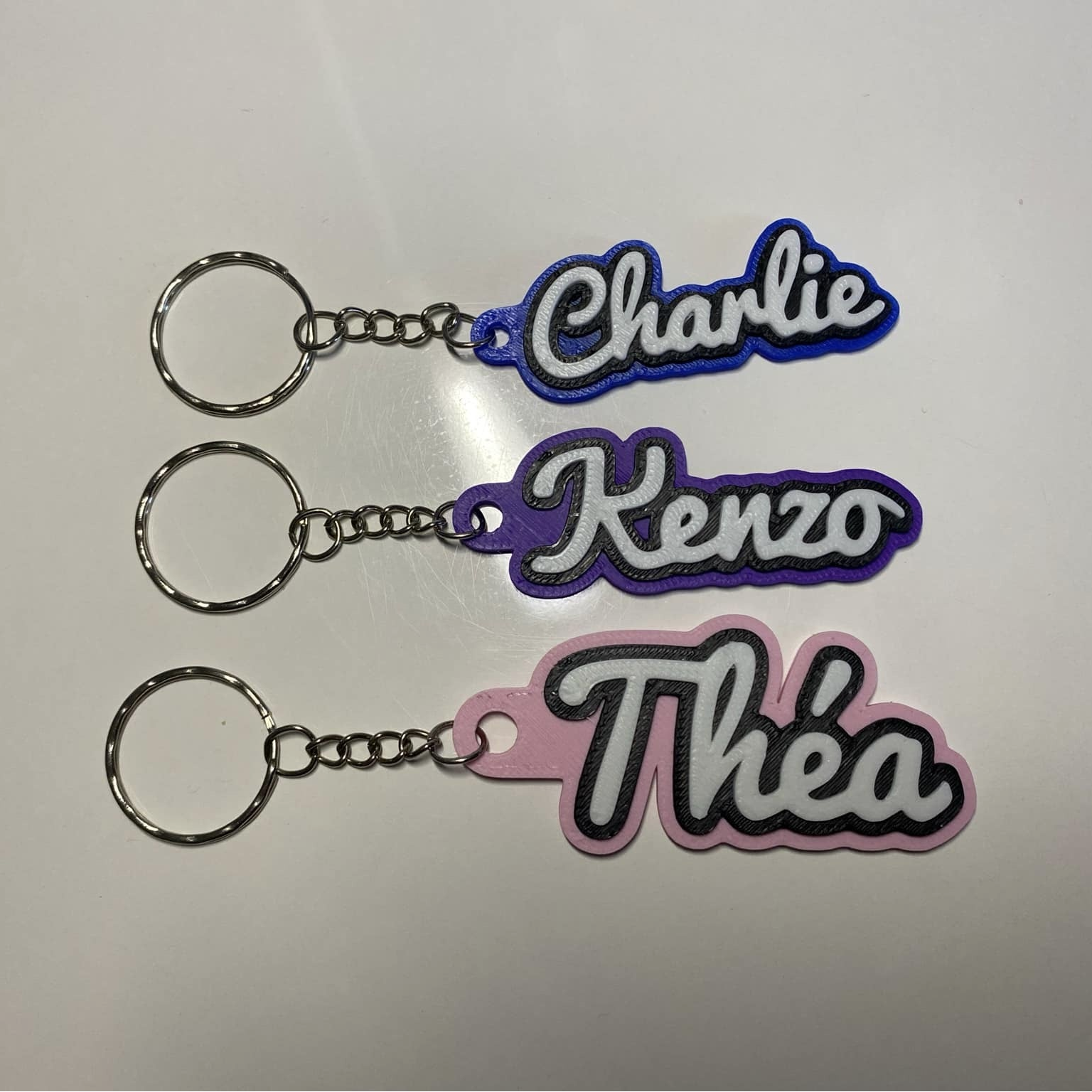 Porte-clés 3D – "Prénom Personnalisé"