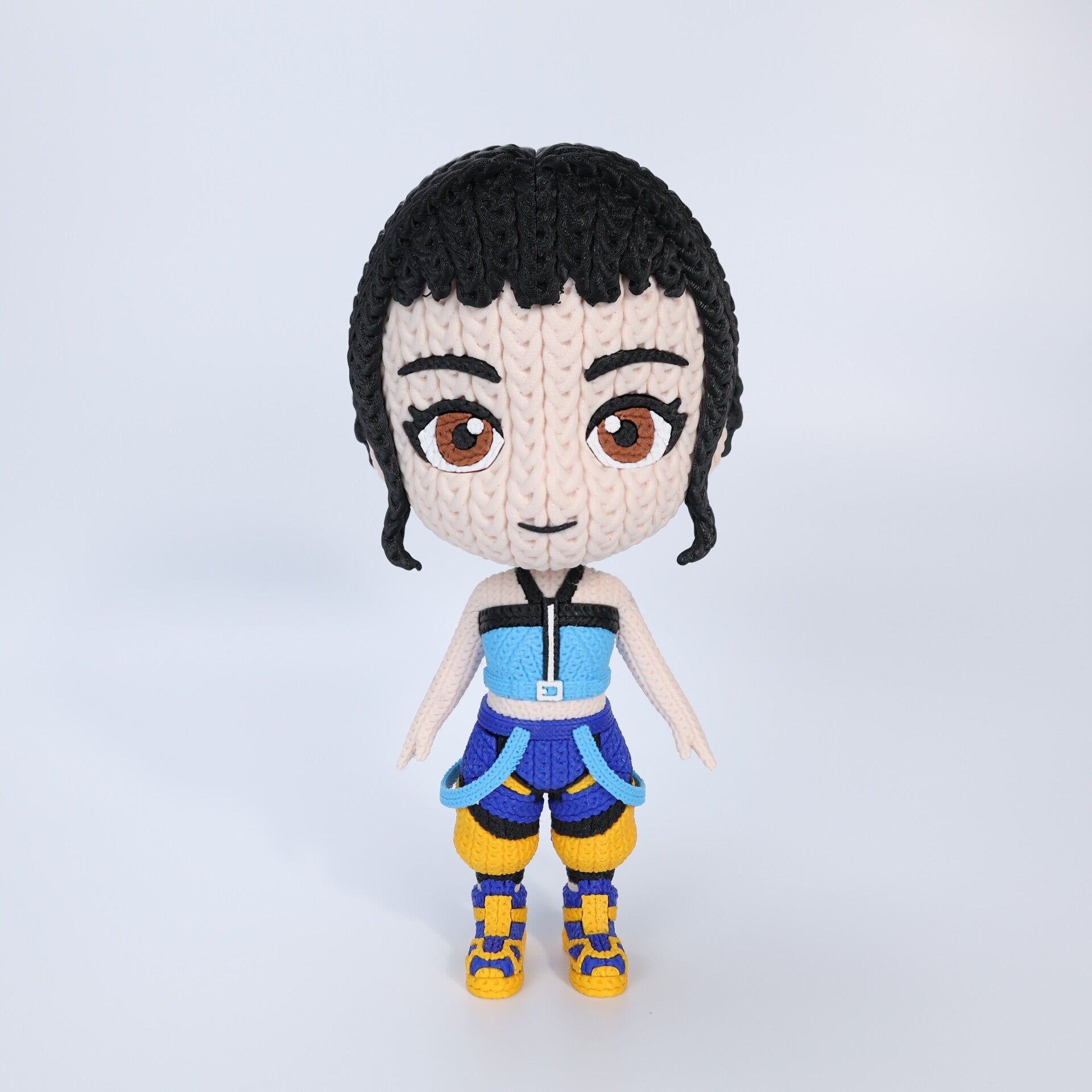 Figurine 3D PLA – "Zorya" – Effet Crochet