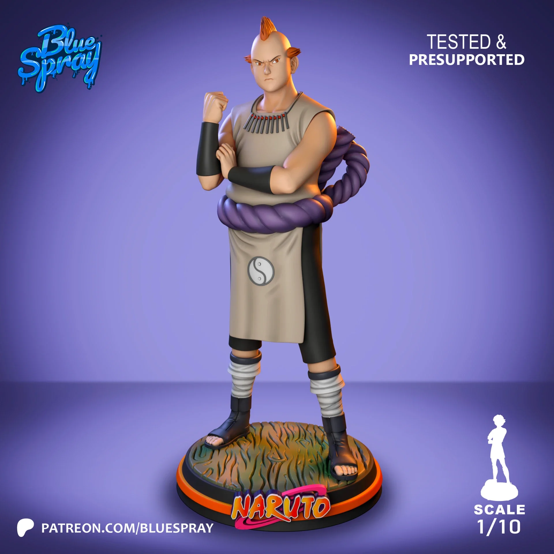 Figurine 3D Résine – "Jirôbô" (inspirée de Naruto)