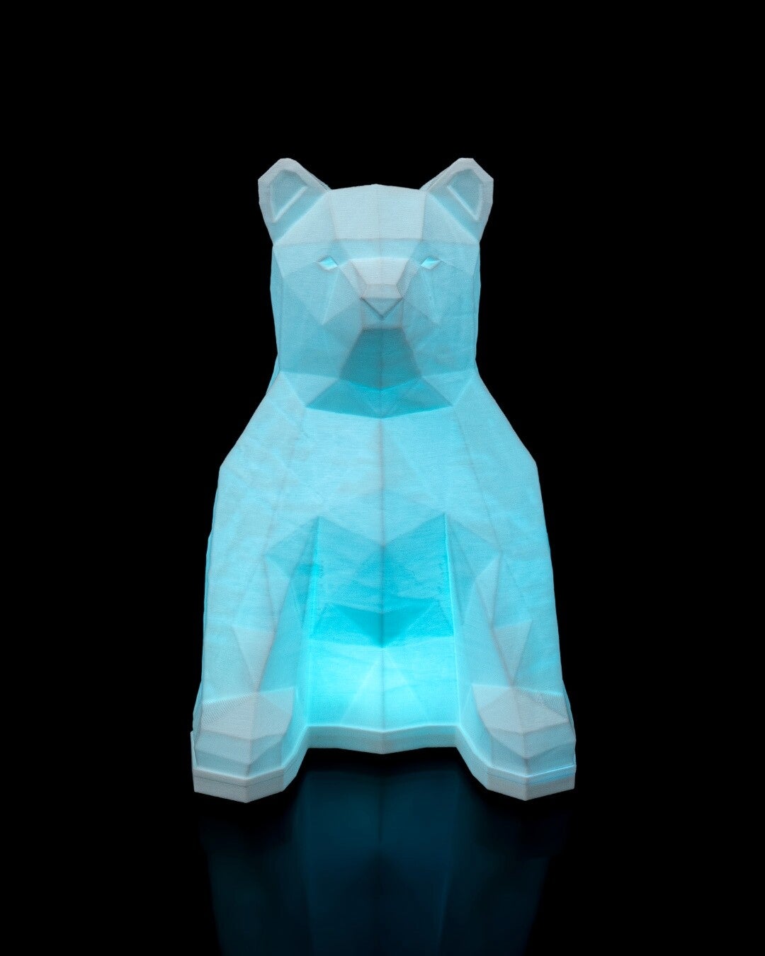 Poly Ours LED – Veilleuse 3D avec télécommande