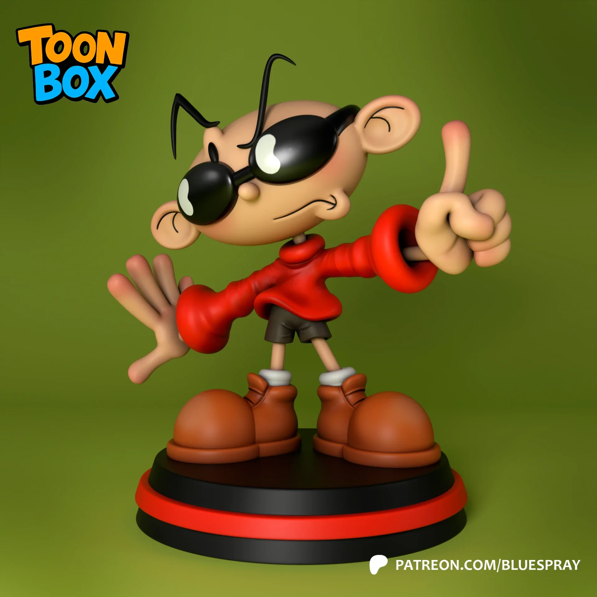 Figurine 3D Résine – "Numbuh 1 " (ToonBox)
