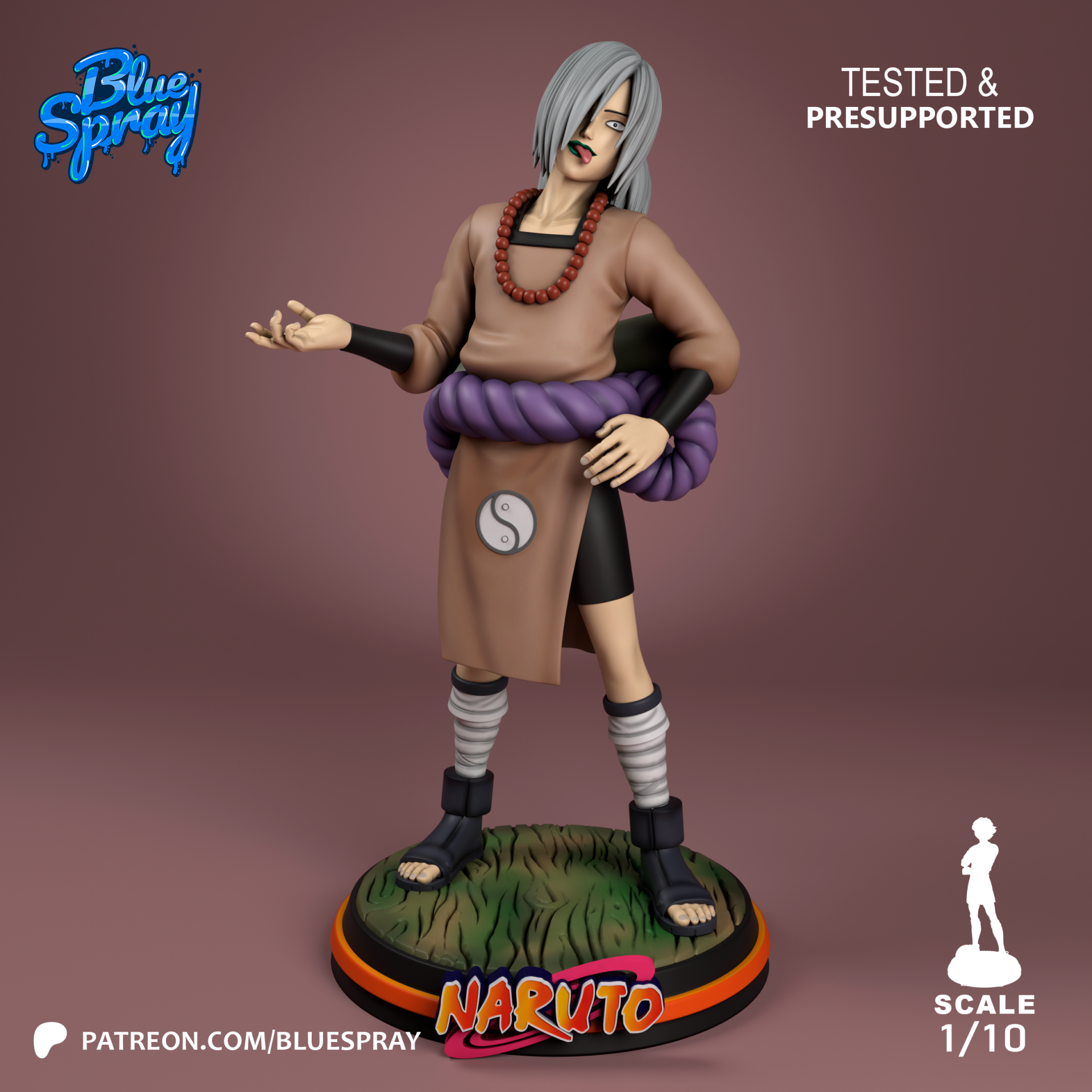 Figurine 3D Résine – "Sakon & Ukon" (inspirée de Naruto)