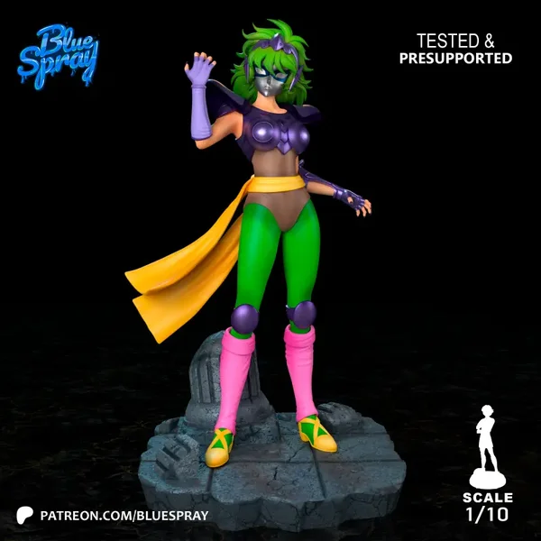 Figurine 3D Résine – "Ophiuchus Shaina" (inspirée de Saint Seiya)