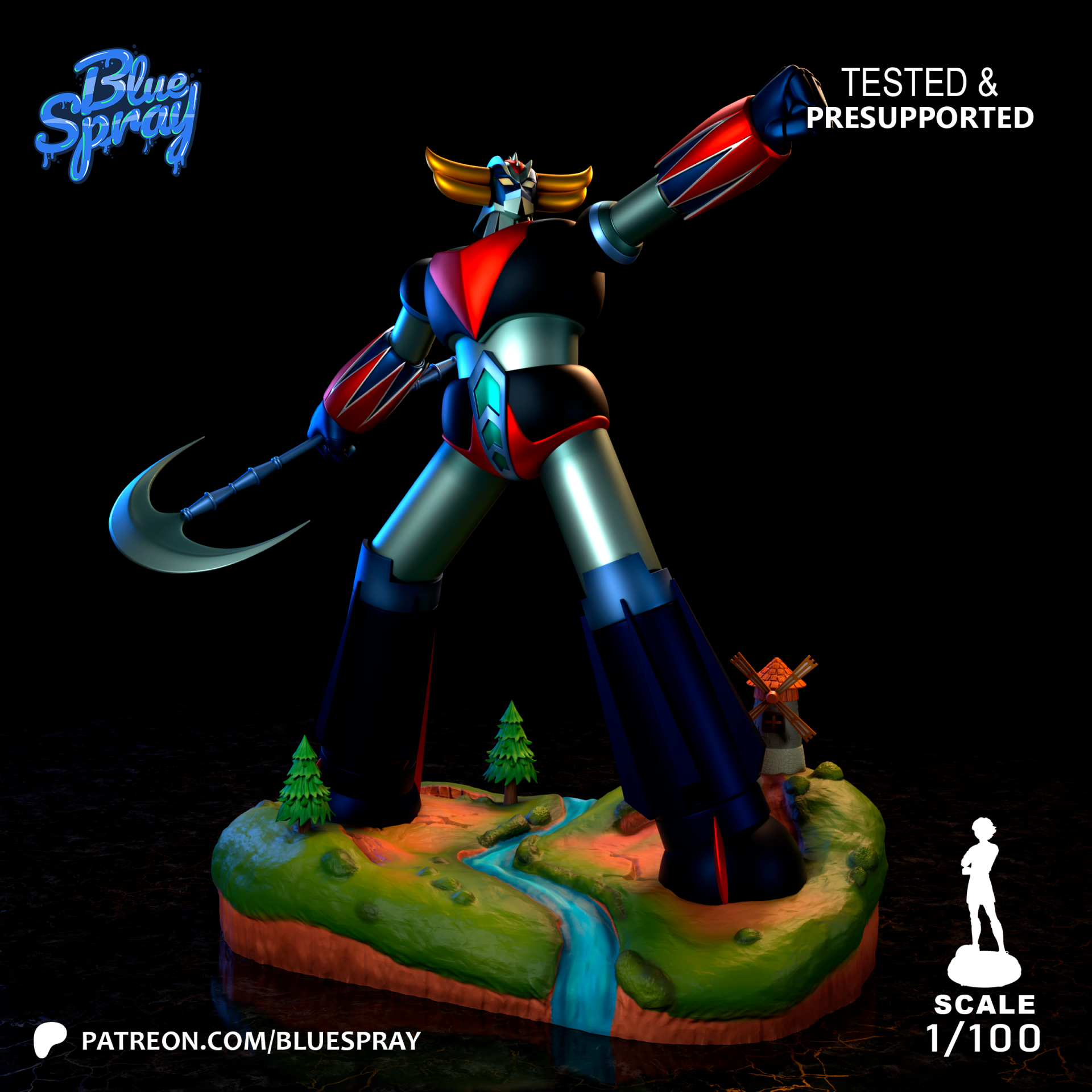 Figurine 3D Résine – "Mecha Nova"