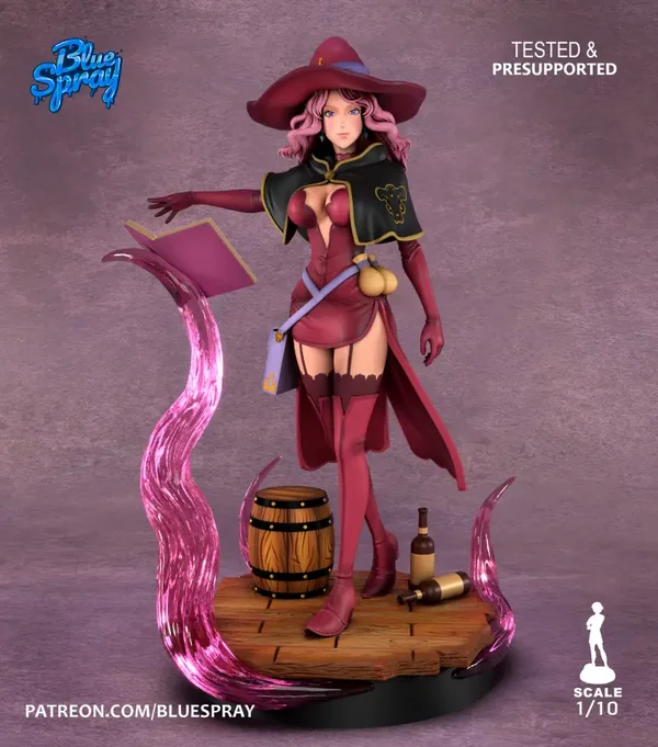 Figurine 3D Résine – "Vanessa Enoteca" (inspirée de Black Clover)