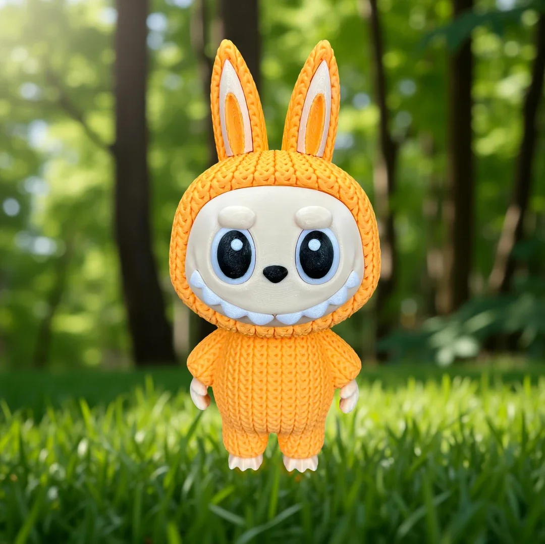 Figurine 3D PLA – "Lapin Malicieux" – Effet Crochet