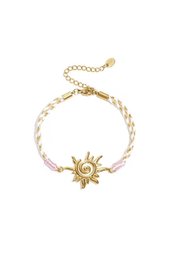 Braided bracelet with charm