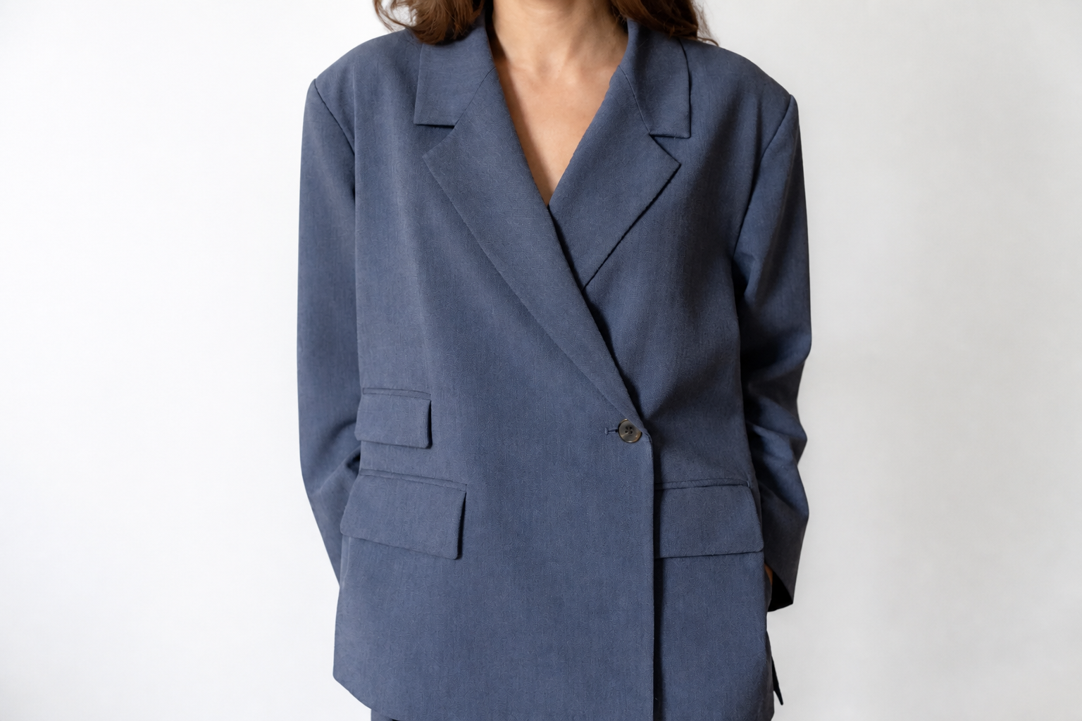 Blazer oversized blue