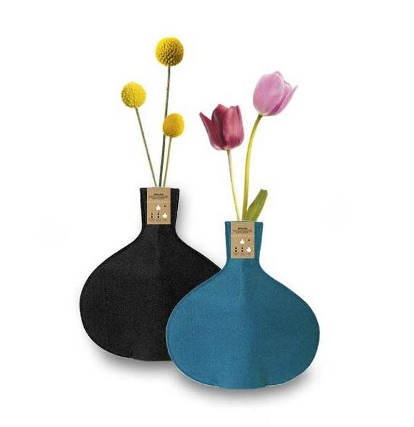 Recycled PET bottle vase Superwaste