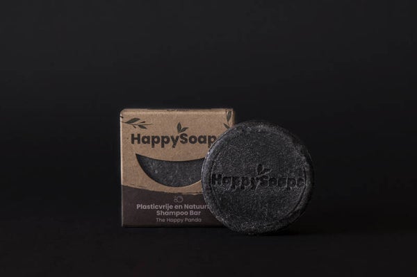 The Happy Panda: Charming Charcoal & Sweet Sandal Shampoo Bar | HappySoaps
