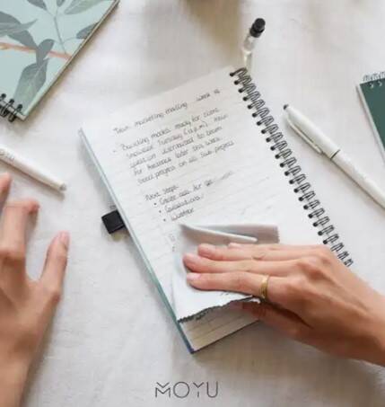 duurzaam notebook A5 MOYU gebruik blomaardig.nl