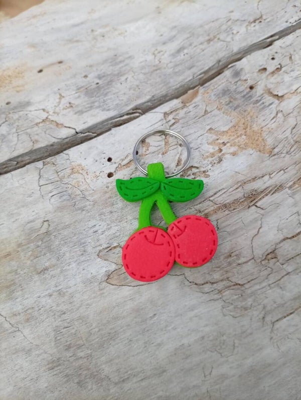 Porte clé cerise