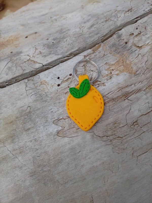 Porte clé citron