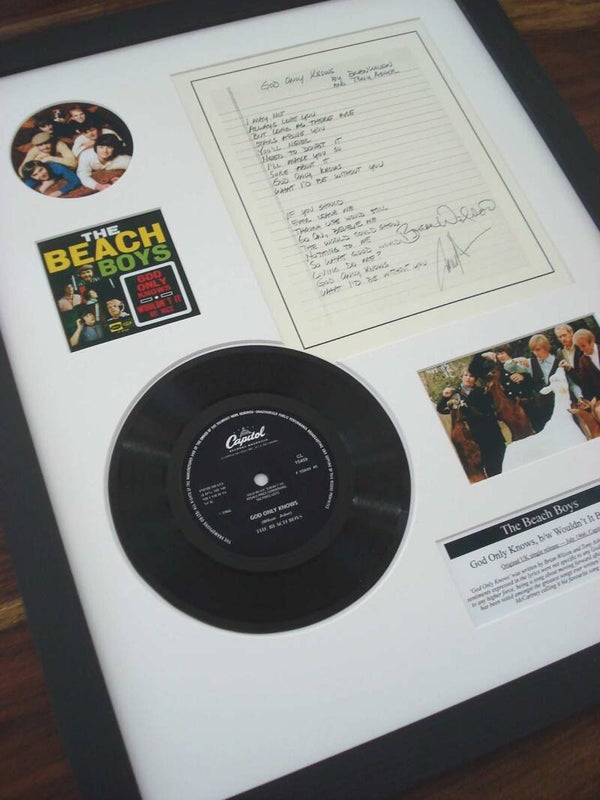 The Beach Boys - God Only Knows Vinyl Lyrics Display