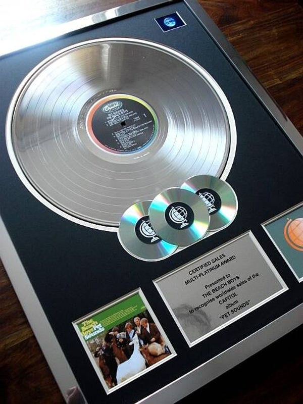 The Beach Boys Pet Sounds Multi-platinum Disc