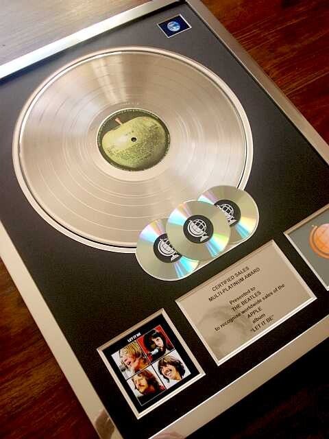 The Beatles Let It Be Multi-platinum Disc