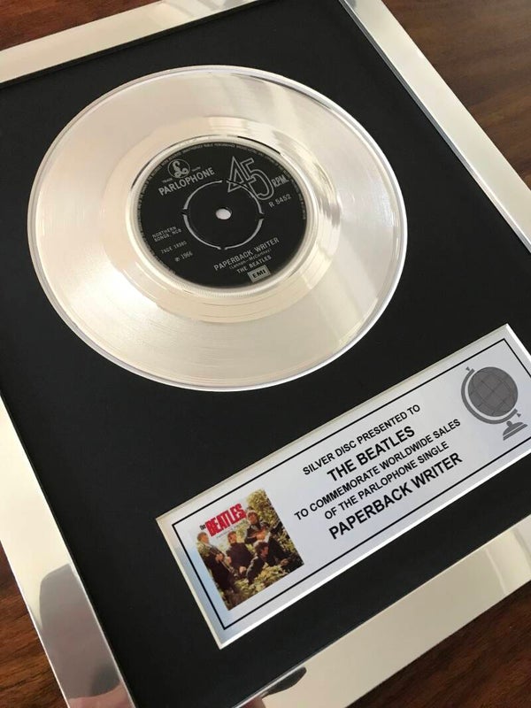 The Beatles Paperback Writer Platinum Disc