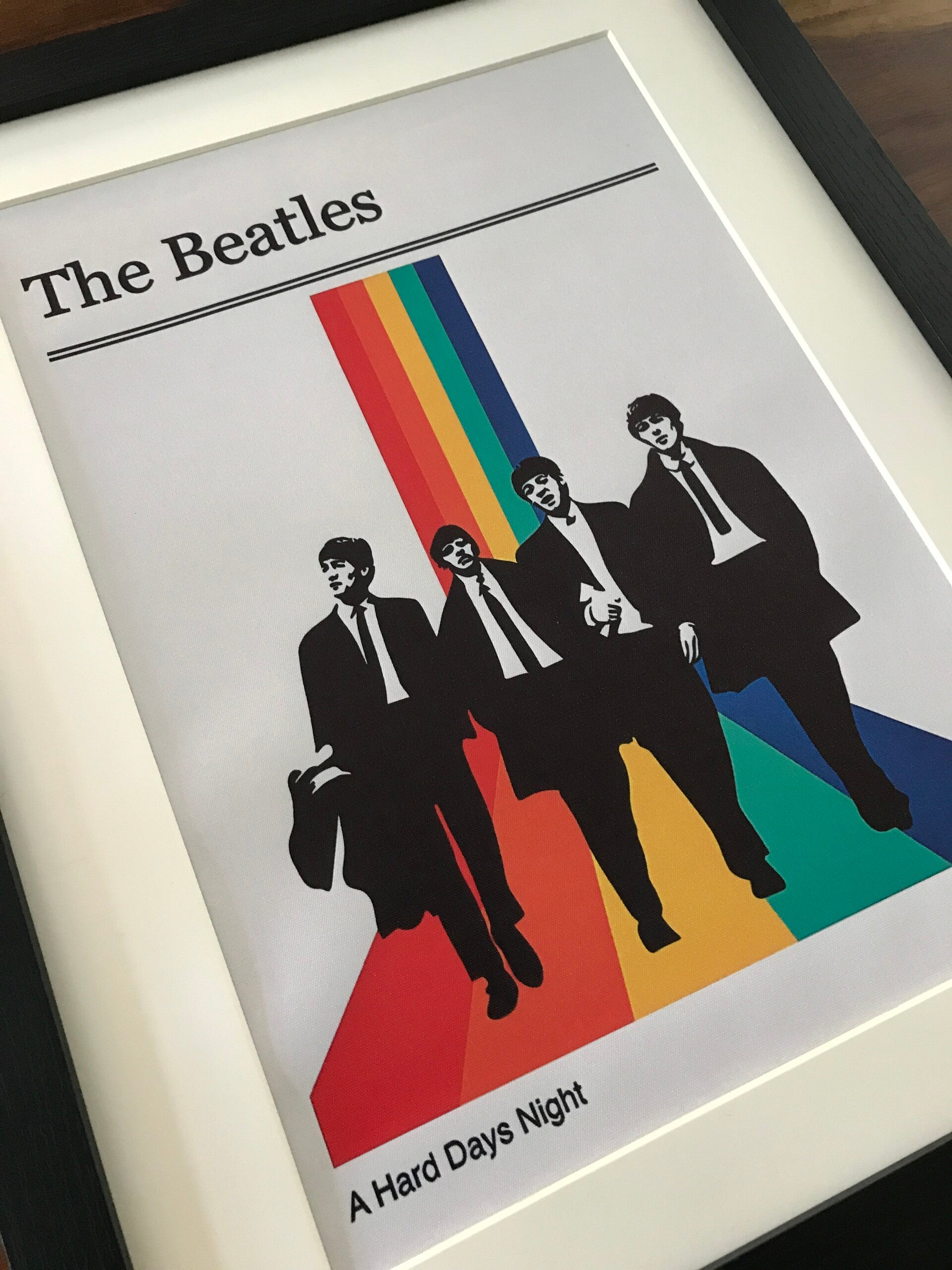 The Beatles - A Hard Day's Night Framed Canvas Print