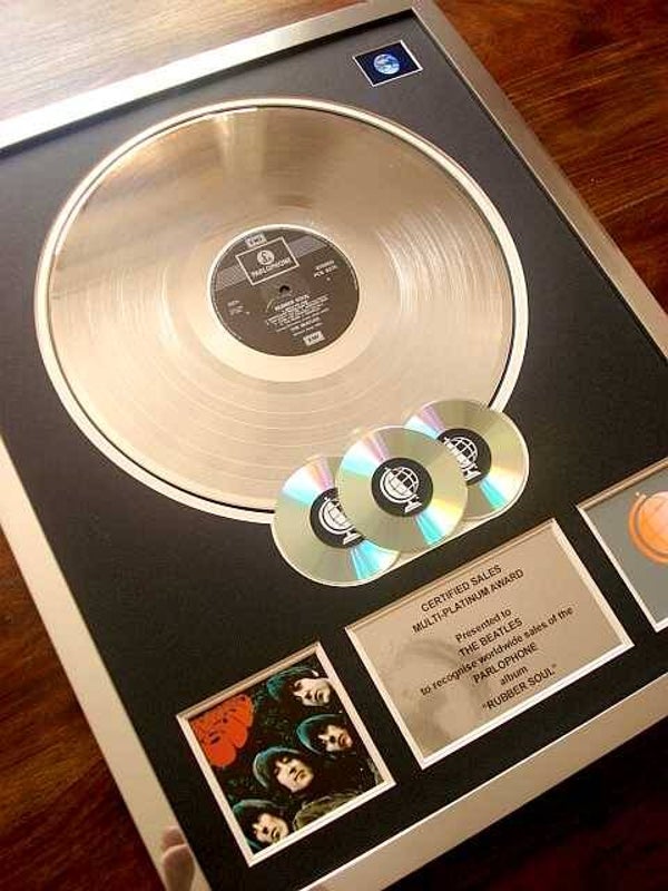 The Beatles Rubber Soul Multi-platinum Disc