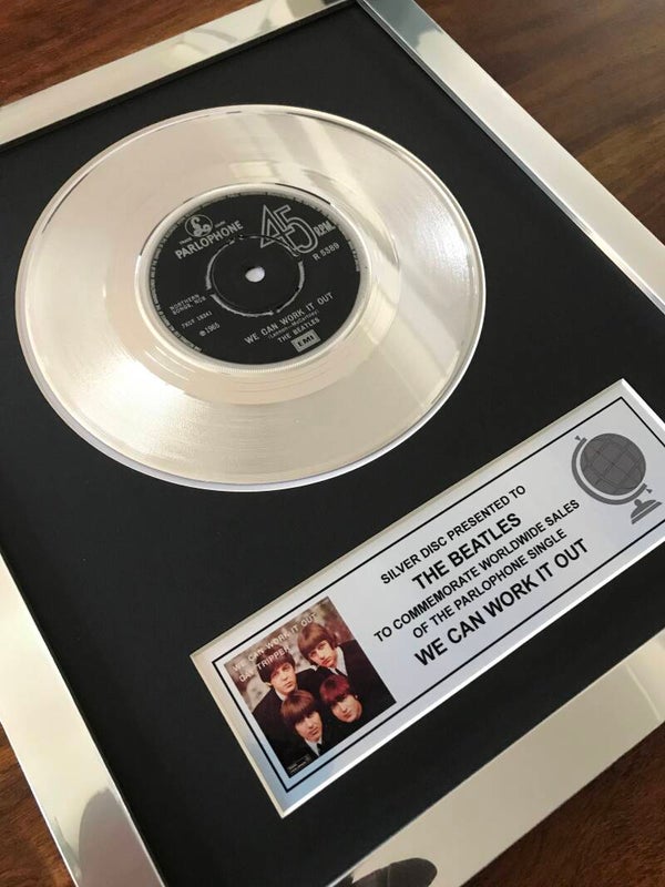 The Beatles We Can Work It Out Platinum Disc
