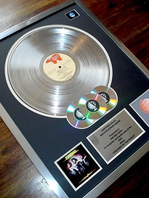 The Bee Gees Children of the World Multi-platinum Disc