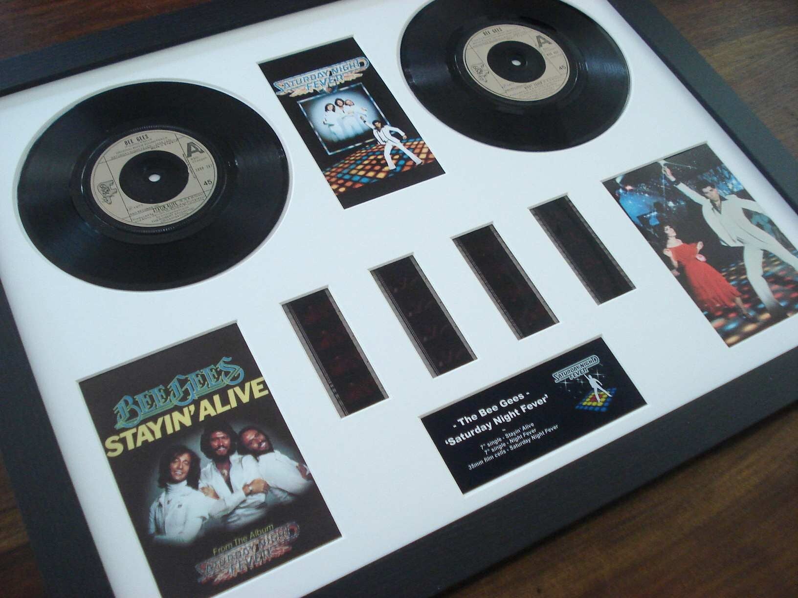 The Bee Gees - Saturday Night Fever Film Display