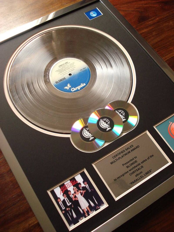 Blondie Parralel Lines Multi-platinum Disc