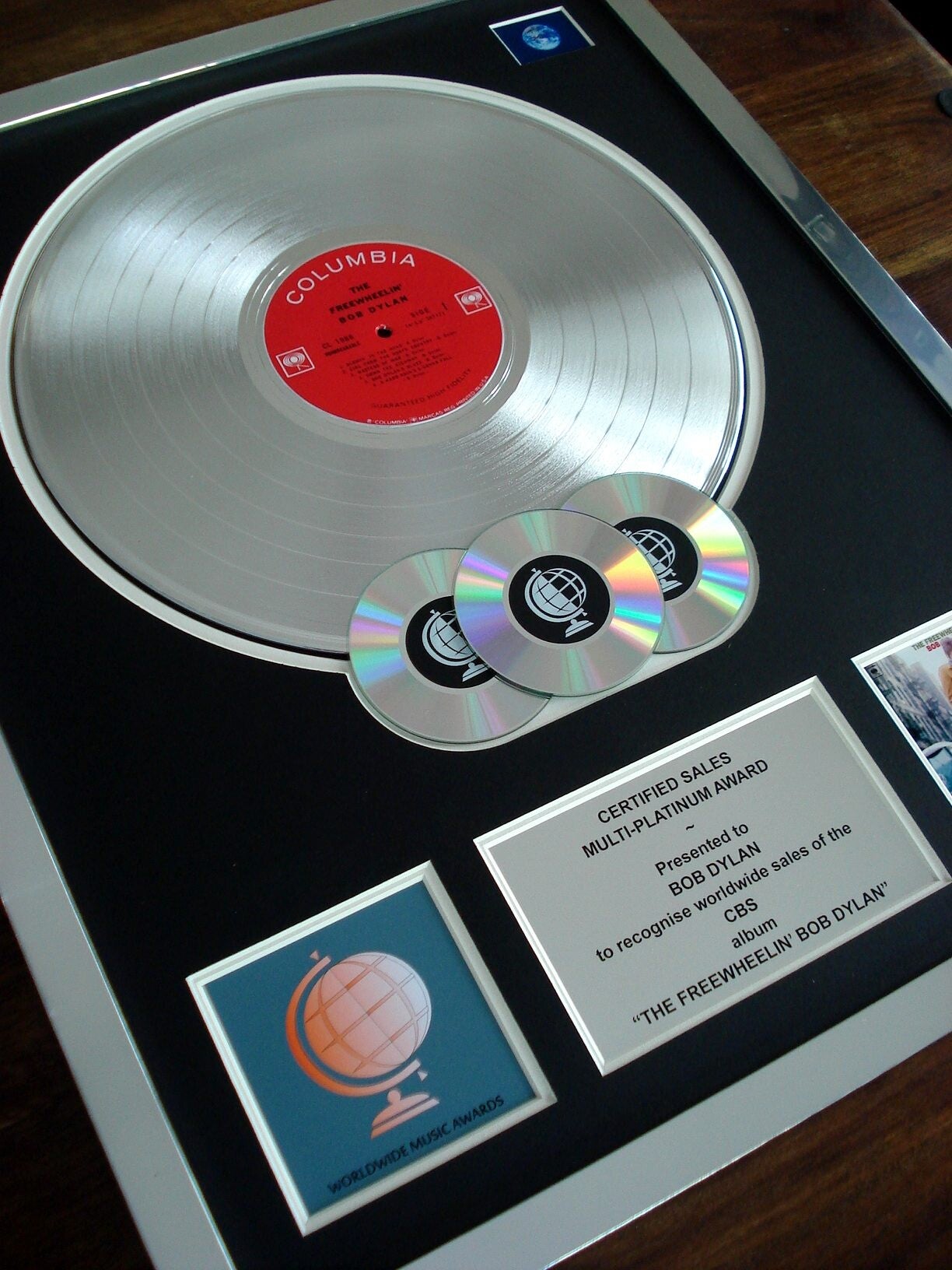 The Freewheelin' Bob Dylan Multi-platinum Disc