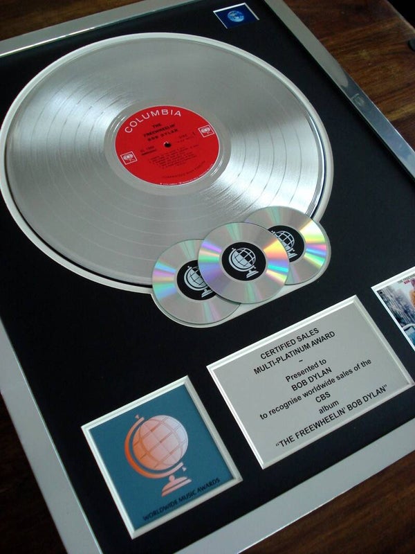 The Freewheelin' Bob Dylan Multi-platinum Disc