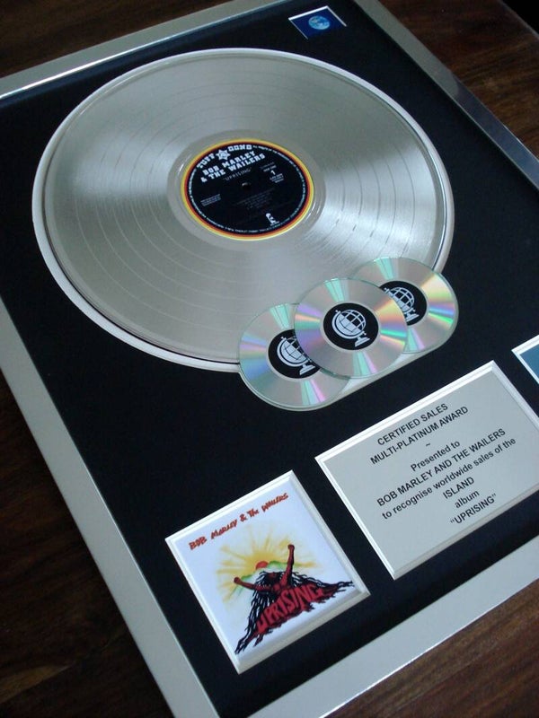 Bob Marley Uprising Multi-platinum Disc