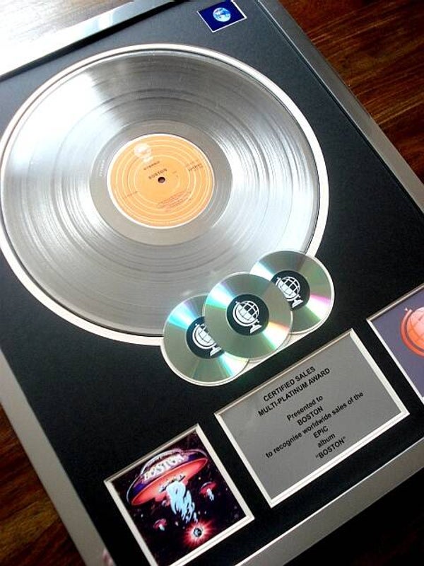 Boston Multi-Platinum Disc