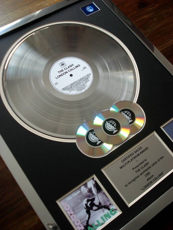 The Clash London Calling Multi-platinum Disc