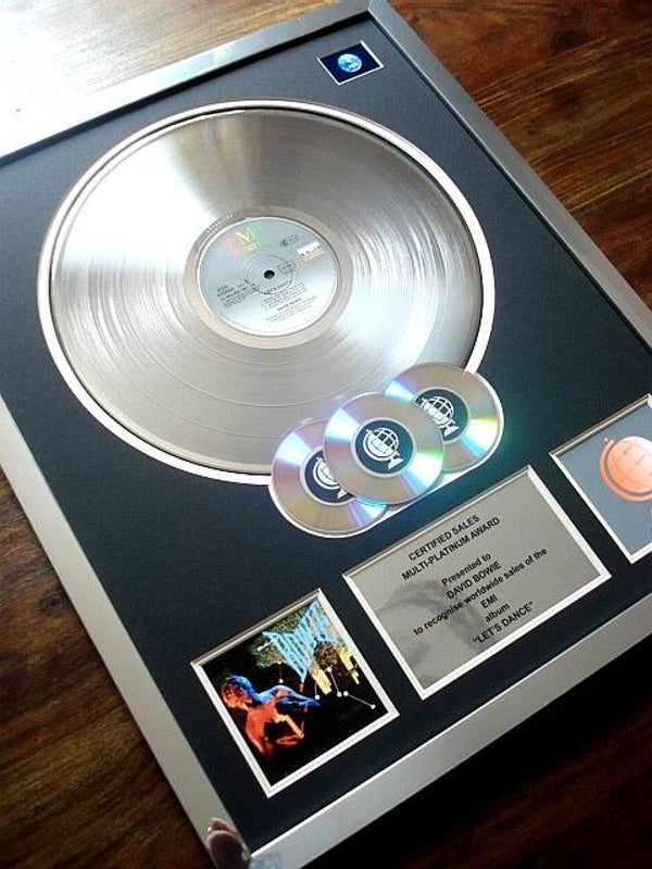 David Bowie Let's Dance Multi-platinum Disc