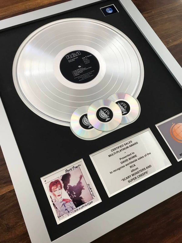 David Bowie Scary Monsters Multi-platinum Disc