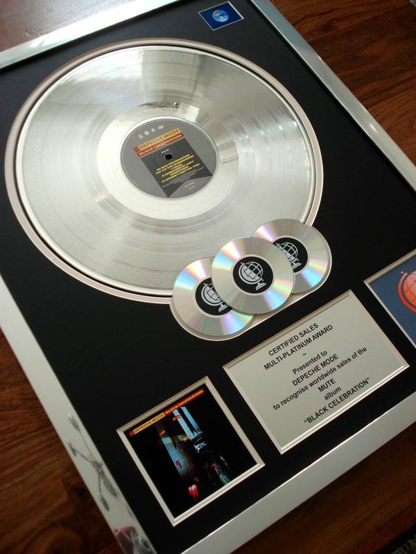 Depeche Mode Black Celebration Multi-platinum Disc