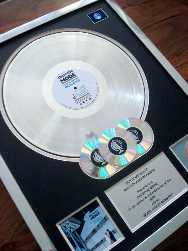Depeche Mode Music for the Masses Multi-platinum Disc