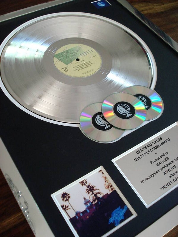 Eagles Hotel California Multi-platinum Disc