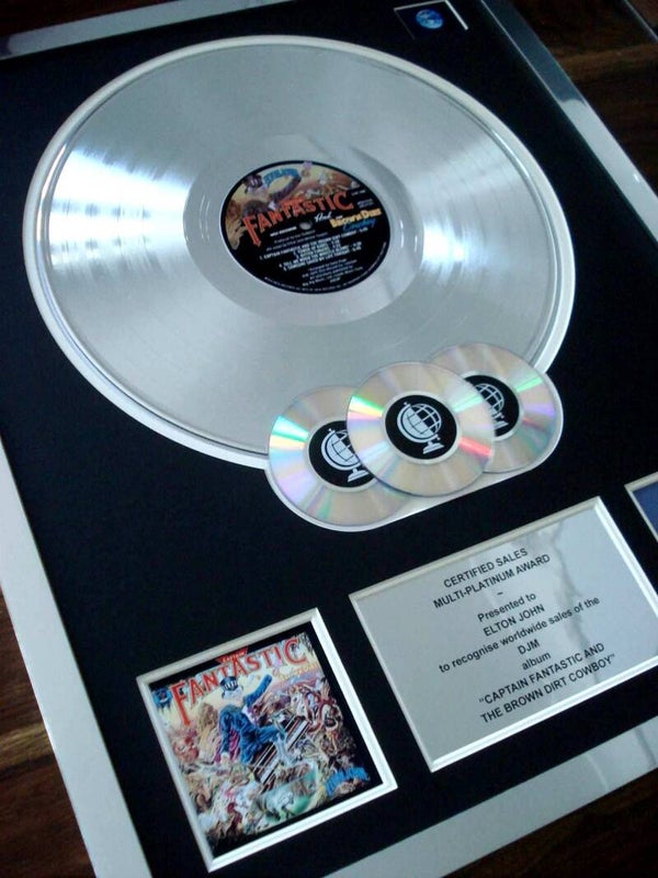 Elton John Captain Fantastic Multi-platinum Disc