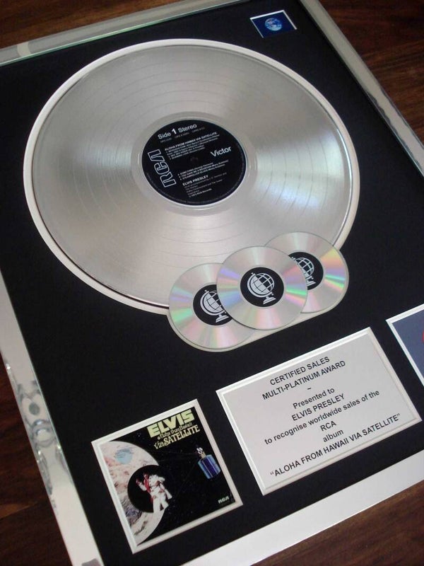 Elvis Presley Aloha From Hawaii Multi-platinum Disc