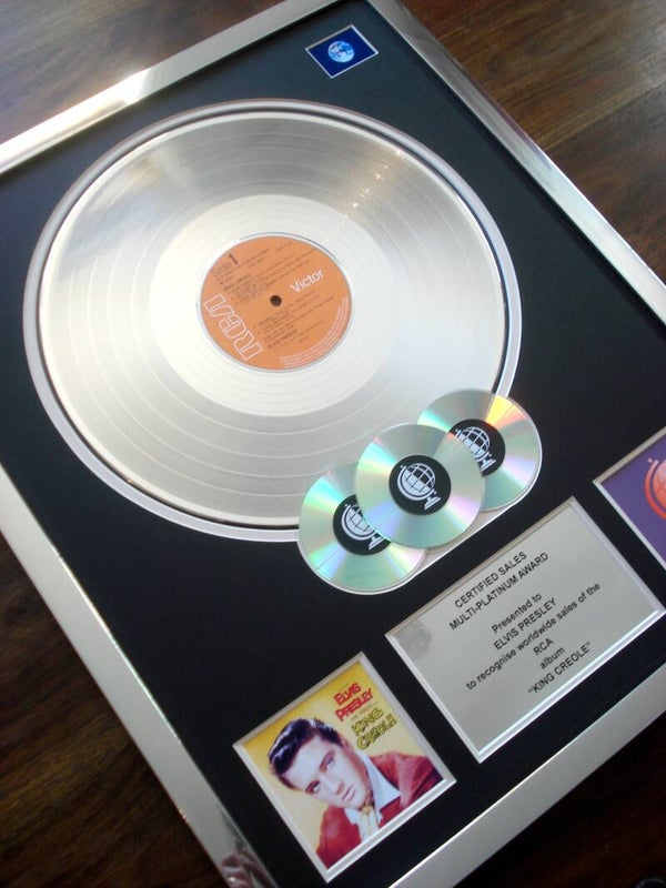Elvis Presley King Creole Multi-platinum Disc