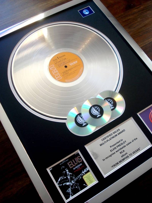 Elvis Presley From Memphis to Vegas Multi-platinum Disc