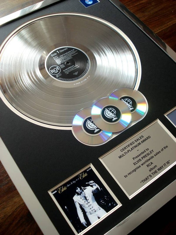 Elvis Presley That's The Way It Is Multi-platinum Disc