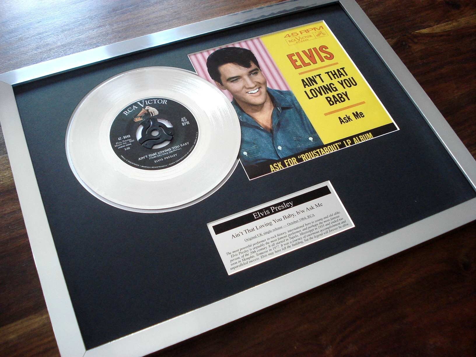 Elvis Presley - Aint That Loving You Baby Platinum Disc