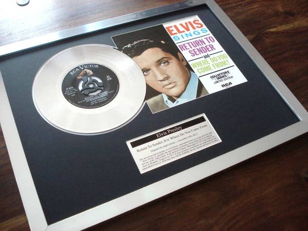 Elvis Presley Return to Sender Platinum Disc