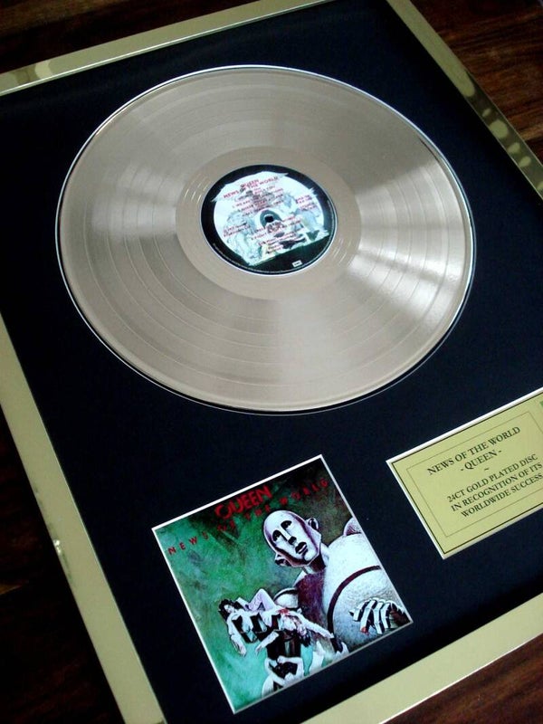 Queen - News of the World Gold Disc Album